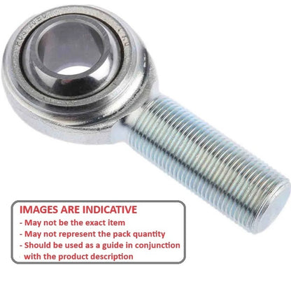 1059848 | REM-048-L-CT (PK-10) --- Male Rod Ends - 4.826x39.7 mm - 10-32 UNF Left - Steel with PTFE Lined Raceway Rod End