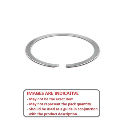1100525 | UR-050-S02 (PK-8) --- Internal Retaining Rings - 12.7x0.46x13.41 mm Spiral Rings - Stainless Steel 302/304 Similar to A2, 18-8 Spiral Ring