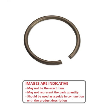 1154696 | WRE-0350-RD (Pack of 5)  --- External Retaining Rings - 35x2.5x32.4 mm Round Wire - Carbon Spring Steel Circlip