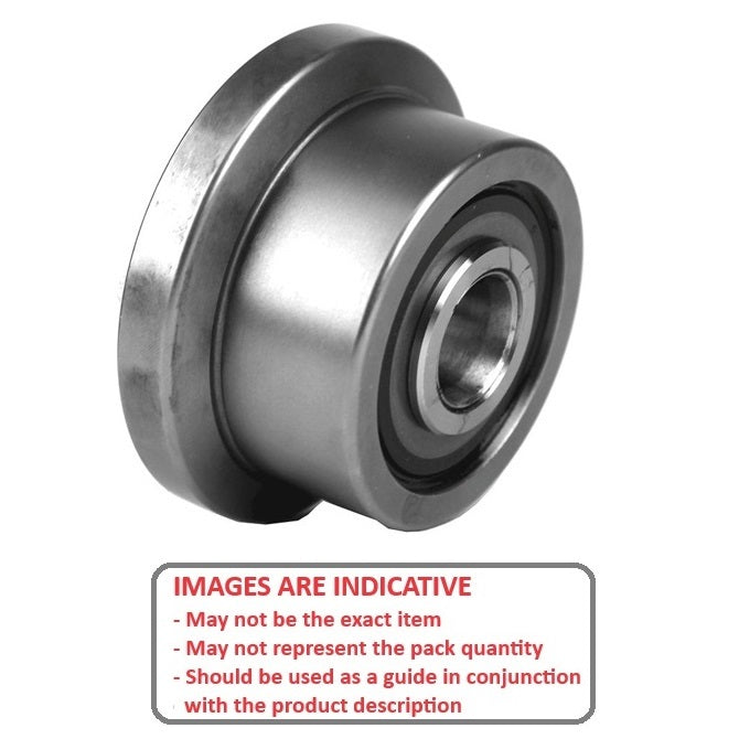 1171321 | CCF945RS (Each) --- Flanged Rollers - 63.5x39.675x19.05 mm - Steel Roller