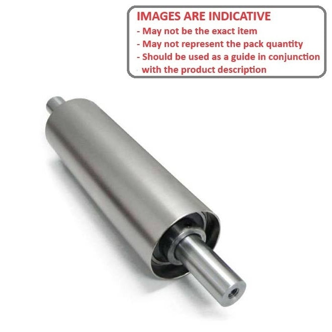 1115372 | IDRS150250-50-3S (Each) --- Idler With Shaft Rollers - 15x25x5 mm - Stainless Steel 303/304 Similar to A2, 18-8 HRB80 Roller