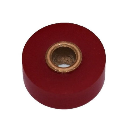 1129395 | IDR-2342X1229X0635-UR (Each) --- Idler with Bearing Rollers - 23.42x6.35x12.29 mm Urethane With Plain Sintered Bearing - Aluminium Alloy Roller