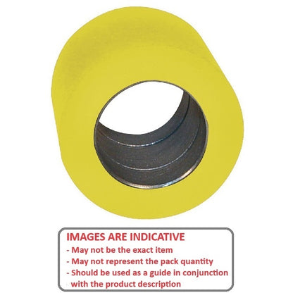 1152346 | RR-1170RS (Each) --- Solid Shaft Mount Rollers - 38.1x31.75 - 22.28 - 22.35 Bonded Insert - Urethane Roller