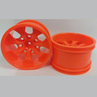 1227504 | RM-XM-078-R-7 (2 Pcs) --- RC Car Rims Hobby - Red 7 Spoke