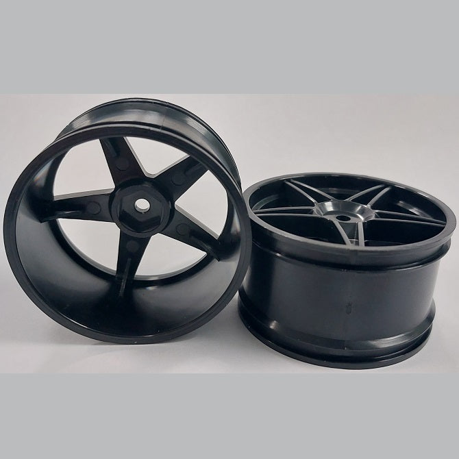 1227303 | RM-XO-060W-BK-5 (2 Pcs) --- Rims - Black 5 Spoke