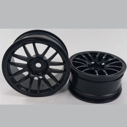 1227828 | RM-XR-052-BK-14 (2 Pcs) --- RC Car Rims Hobby - Black 14 Spoke