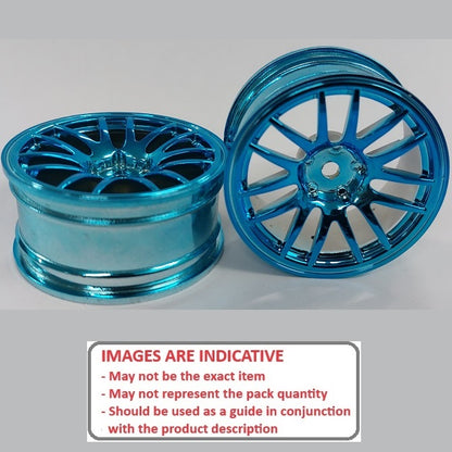 1227718 | RM-XR-052-BU-12 (5 Pcs) --- RC Car Rims Hobby - Blue 12 Spoke