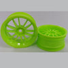 RC Car Rims Hobby - Rim Colour Lime Green 12 Spoke