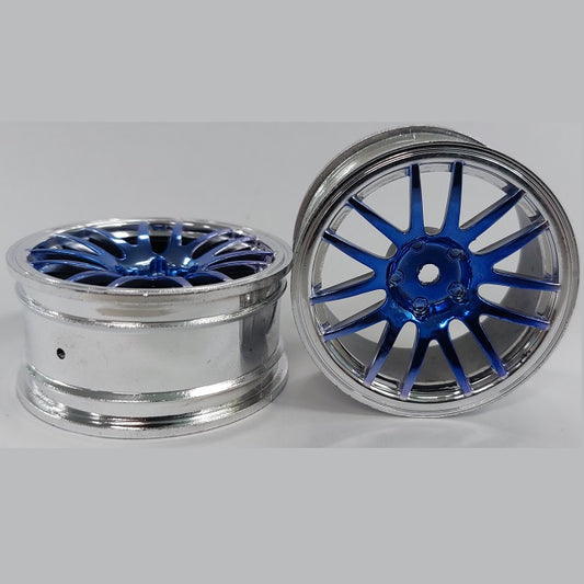 1227712 | RM-XR-052-SBU-12 (5 Pcs) --- Rims - Silver with Blue 12 Spoke