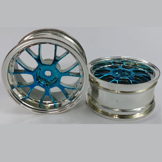 1227493 | RM-XR-052-SBU-7K (5 Pcs) --- Rims - Silver with Blue 7 Fork Spoke