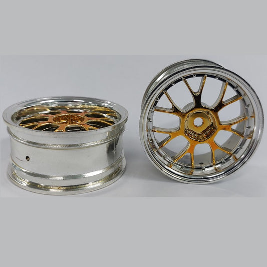 1227494 | RM-XR-052-SY-7K (5 Pcs) --- Rims - Silver with Yellow 7 Fork Spoke