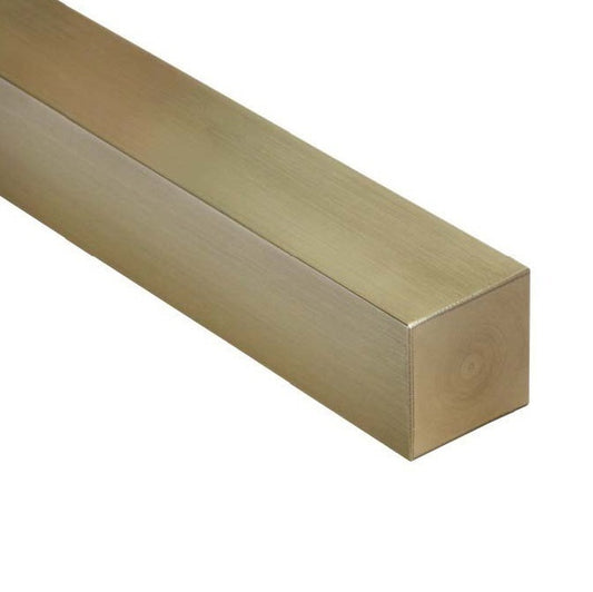 Square Bar Rod - 6.35x914 mm - C360 - Brass C360