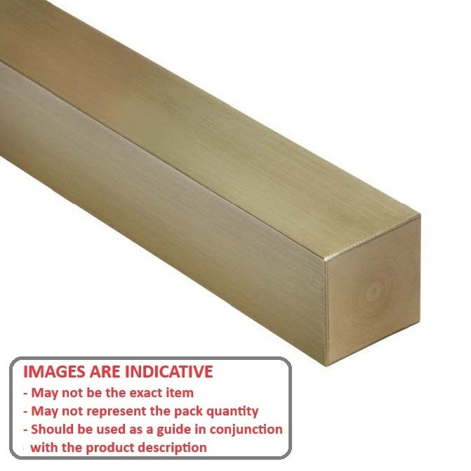 1088887 | 4R-0095-0914-BR360 --- Square Bar Rod - 9.53x914 mm - C360 - Brass C360