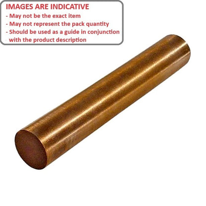 1112392 | 0R-0159-0165-SB (Each) --- Round Rod - 15.88x165.1 mm - SAE 841 - Sintered Bronze SAE 841