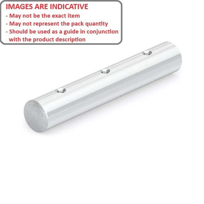 1103923 | 0R-0127-0610-DT-S440-T30 (Each) --- Pre Drilled and Tapped Shafting - 12.7x609.6 mm - 440C Case Hardened Stainless Shaft