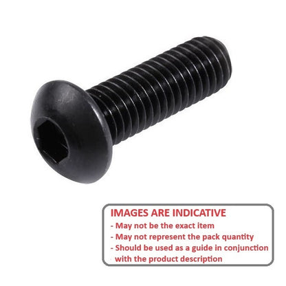1050116 | SC035C-016-B-SK-C (PK-100) --- Button Screws - 6-32 UNC - 3.5mm - 15.9 mm - Alloy Steel Socket Screw