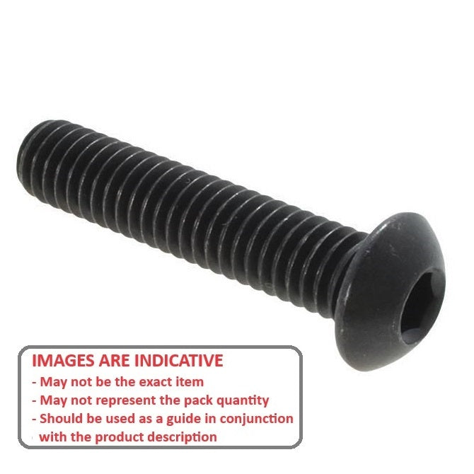 1074484 | SC064F-032-B-SK-C (PK-5) --- Button Screws - 1/4-28 UNF - 6.35mm - 31.8 mm - Alloy Steel Socket Screw