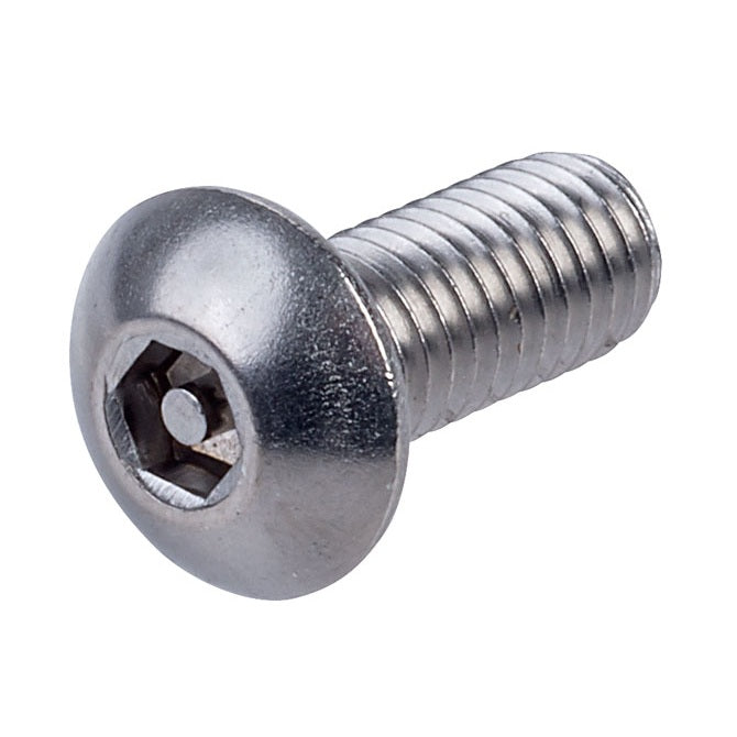1052785 | SCS0400-010-B-SK-S4 (Each) --- Security Screws - M4 - 4x0.7mm - 10 mm - 304 Stainless Button Screw