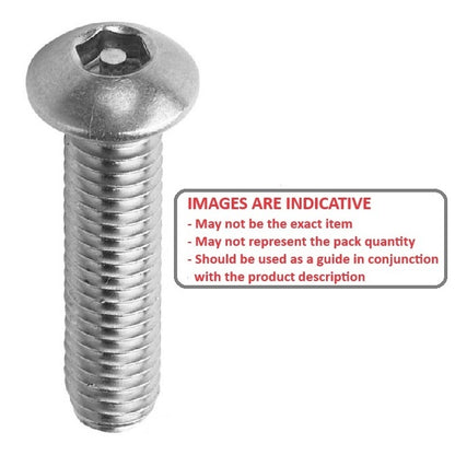 1054006 | SCS0400-030-B-SK-S4 (Each) --- Security Screws - M4 - 4x0.7mm - 30 mm - 304 Stainless Button Screw