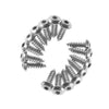 Button Screws - 2.18mm - 2 Gauge - 12.7 mm - Steel - Zinc Plated Socket