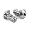 Button Screws - 4-40 UNC - 2.85mm - 6.4 mm - 304 Stainless Socket