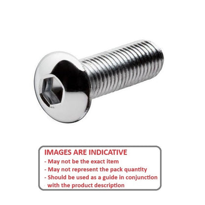 1053051 | SC040M-012-B-SK-S6 (PK-5) --- Button Screws - M4 - 4x0.7mm - 12 mm - 316 Stainless Socket Screw
