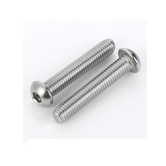 Button Screws - 10-24 UNC - 4.76mm - 25.4 mm - 304 Stainless Socket