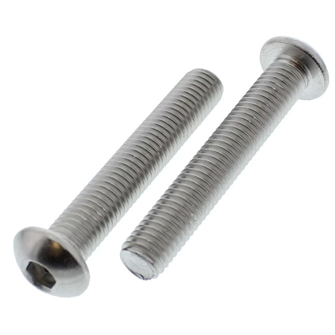 1062957 | SC050M-030-B-SK-S6 (PK-50) --- Button Screws - M5 - 5x0.8mm - 30 mm - 316 Stainless Socket Screw