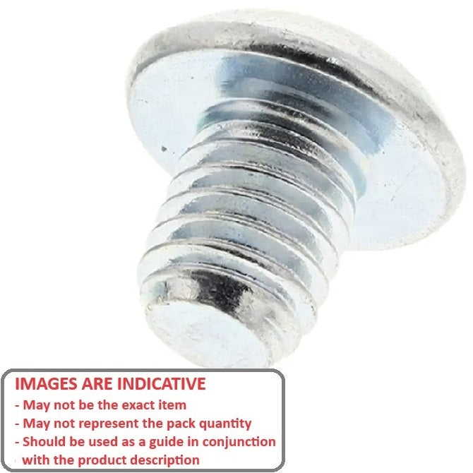 1086165 | SC095C-019-B-SK-CZ (PK-5) --- Button Screws - 3/8-16 UNC - 9.53mm - 19.1 mm - Zinc Plated Steel Socket Screw