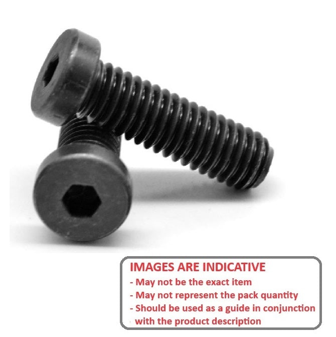 1053530 | SC040M-016-LH-SK-C (PK-10) --- Low Head Socket Screws - M4 - 4x0.7mm - 16 mm - High Tensile Steel / Black Oxide Carbon Steel Screw