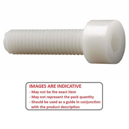 1043139 | SC028C-013-C-SK-N (PK-50) --- Socket Cap Screws - 4-40 UNC - 2.85mm - 12.7 mm - Nylon - Zytel 101 - Screw