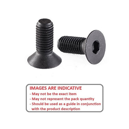 1052030 | SK040M-006-SK-C (PK-100) --- Countersunk Screws - M4 - 4x0.7mm - 6 mm - High Tensile Steel / Black Oxide Socket Screw