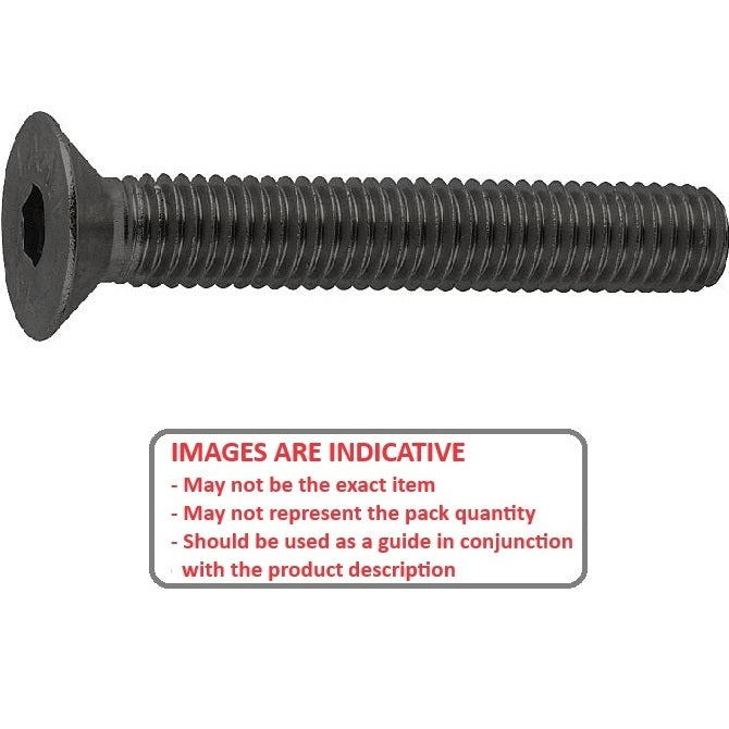 1054020 | SK040M-030-SK-C (PK-10) --- Countersunk Screws - M4 - 4x0.7mm - 30 mm - High Tensile Steel / Black Oxide Socket Screw