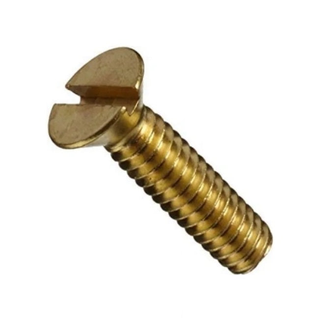 Countersunk Screws - M1.4 - 1.4x0.3mm - 6 mm - Brass Slotted