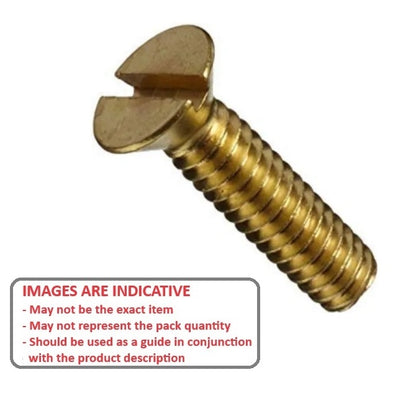 1048878 | SK032W-010-SL-BR (50 Pcs) --- Countersunk Screws - 1/8-40 BSW (3.175mm) x 9.525 mm