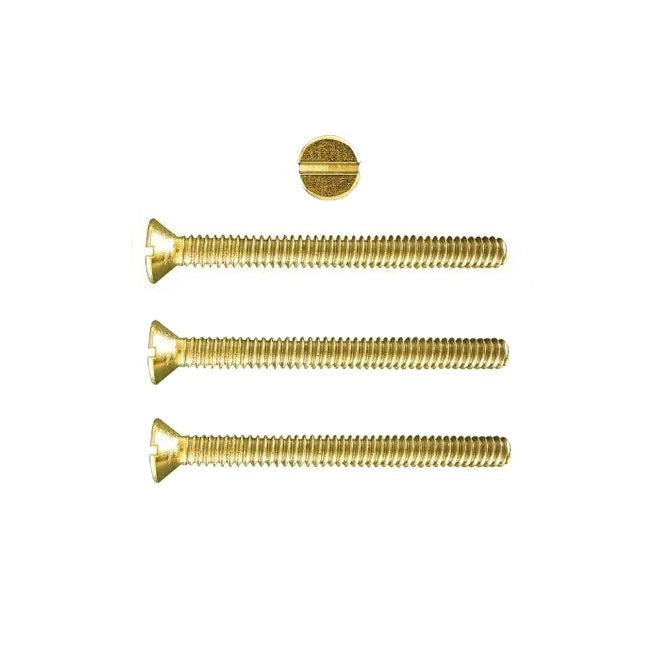 1040748 | SK022C-013-SL-BR (PK-25) --- Countersunk Screws - 2-56 UNC - 2.18mm - 12.7 mm - Brass Slotted Screw