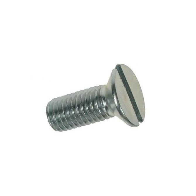 Countersunk Screws - 1/8-40 BSW - 3.175mm - 9.5 mm - Zinc Plated Steel Slotted