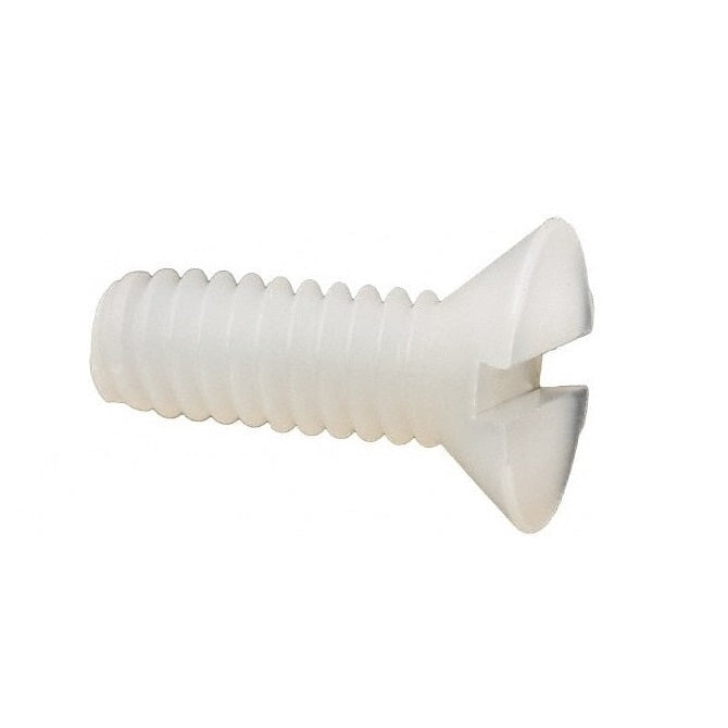 Countersunk Screws - 2-56 UNC - 2.18mm - 6.4 mm - Nylon - Zytel 101 - Slotted