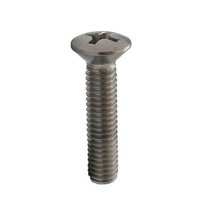 Countersunk Screws - M5 - 5x0.8mm - 25 mm - 304 Stainless Oval Top