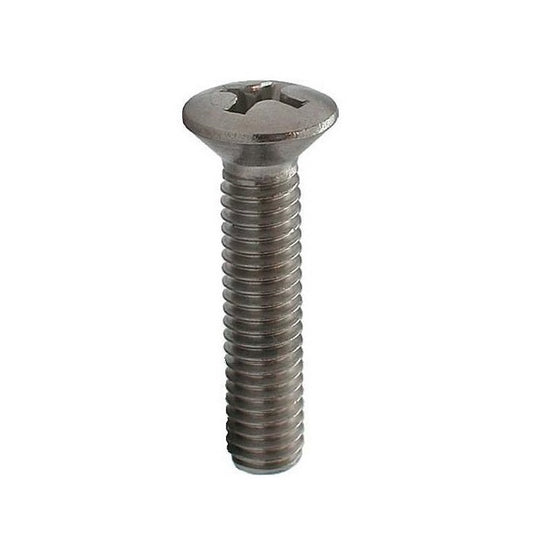 Countersunk Screws - M6 - 6x1mm - 25 mm - 304 Stainless Oval Top