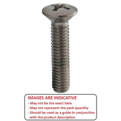 1053036 | SK040M-012-O-PH-S4 (PK-10) --- Countersunk Screws - M4 - 4x0.7mm - 12 mm - 304 Stainless Oval Top Screw