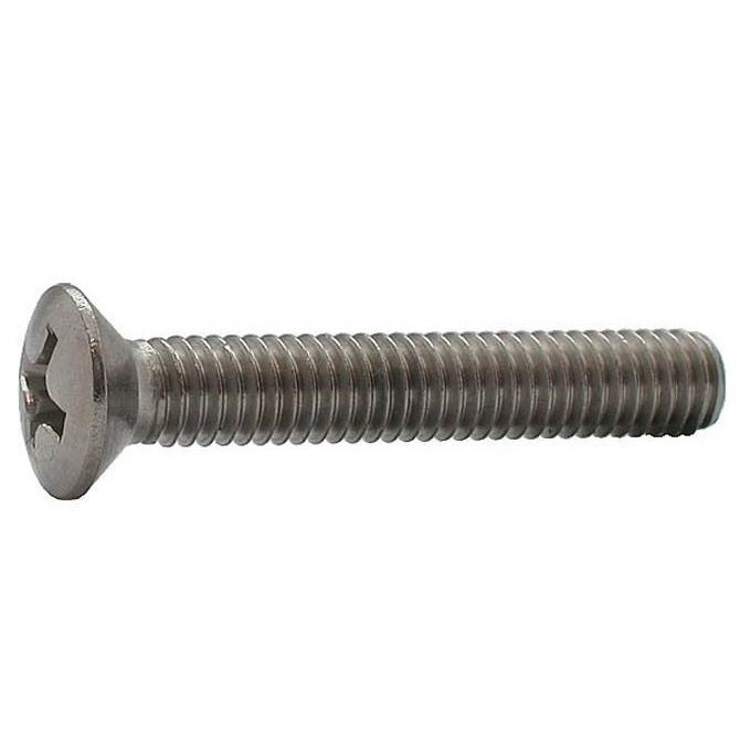 Countersunk Screws - M6 - 6x1mm - 50 mm - 304 Stainless Oval Top