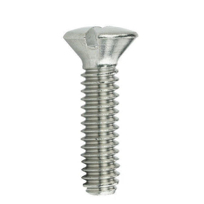 Screws - Countersunk - Oval Top - Slotted 304 Stainless