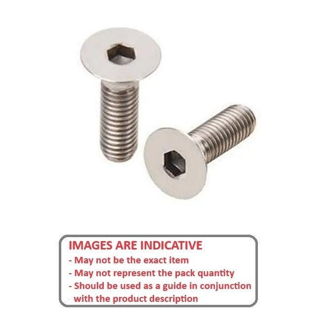 1057265 | SK048C-006-SK-S4 (PK-100) --- Countersunk Screws - 10-24 UNC - 4.76mm - 6.4 mm - 304 Stainless Socket Screw
