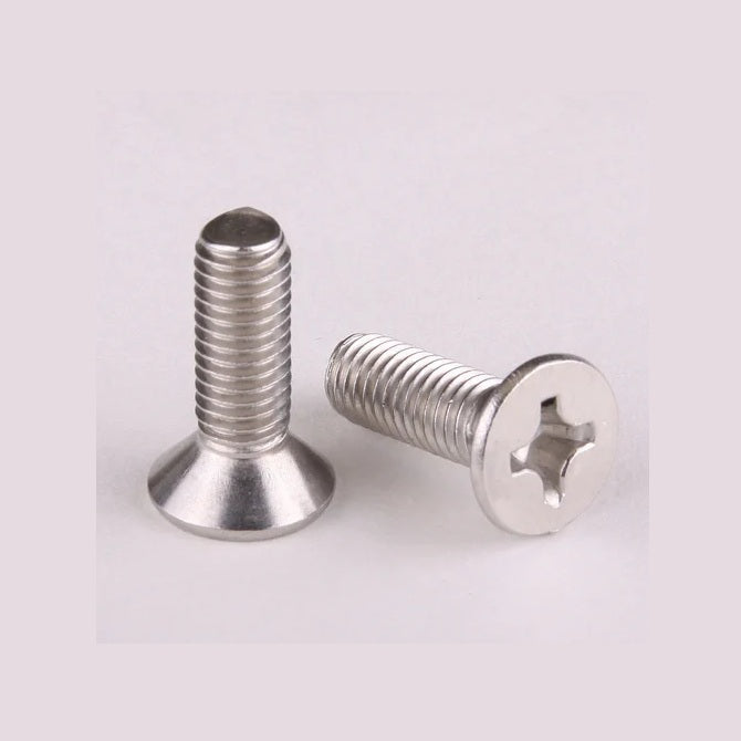 1045125 | SK030M-008-PH-S6 (PK-10) --- Countersunk Screws - M3 - 3x0.5mm - 8 mm - 316 Stainless Phillips Screw