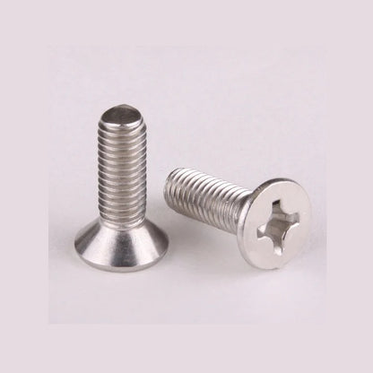 1091903 | SK100M-025-PH-S6 (PK-50) --- Countersunk Screws - M10 - 10x1.5mm - 25 mm - 316 Stainless Phillips Screw
