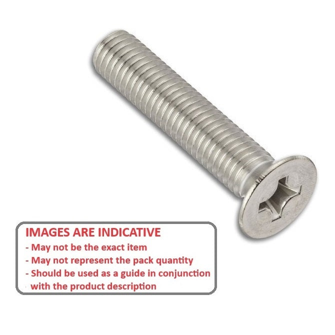 1067512 | SK060M-020-PH-S6 (PK-50) --- Countersunk Screws - M6 - 6x1mm - 20 mm - 316 Stainless Phillips Screw