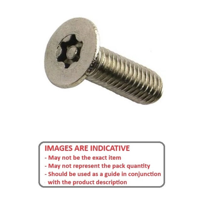 1044656 | SKS0300-006-TX-S4 (PK-50) --- Security Screws - M3 - 3x0.5mm - 6 mm - 304 Stainless Socket Screw