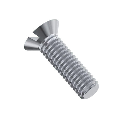 1039495 | SK022C-006-SL-S4 (PK-10) --- Countersunk Screws - 2-56 UNC - 2.18mm - 6.4 mm - 304 Stainless Slotted Screw