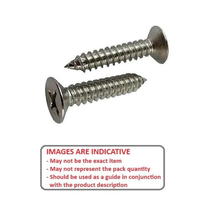 1049467 | SKT0350-007-PH-S4 (PK-10) --- Self Tapping Screws - 3.5x7.9 mm - 6 Countersunk - Stainless Steel 304 Similar to A2, 18-8 HRB80 Screw